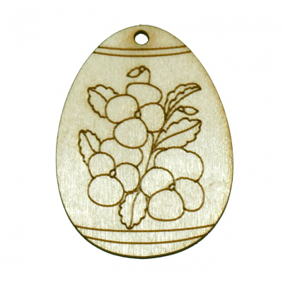 Заготовка деревянная Пасхальное яйцо 60*45 мм (маленькое), в ассортименте 4