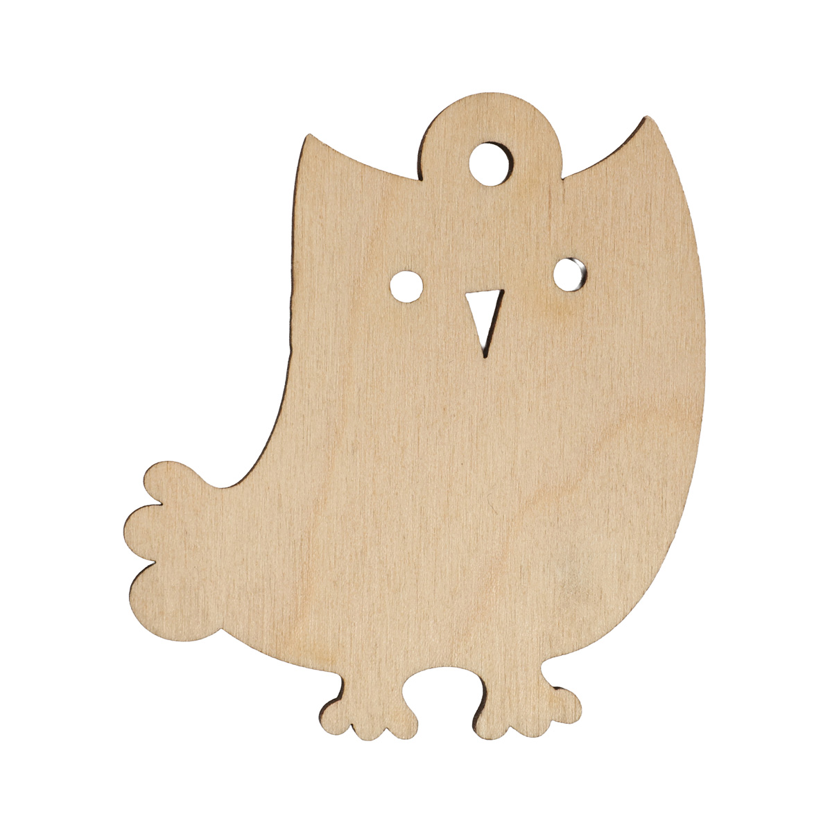 Заготовка деревянная Подвеска "Сова-красавица", НГ130
