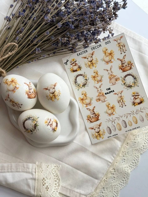 Декор на водной основе Зверята The Nalipka Easter Decor 005 2