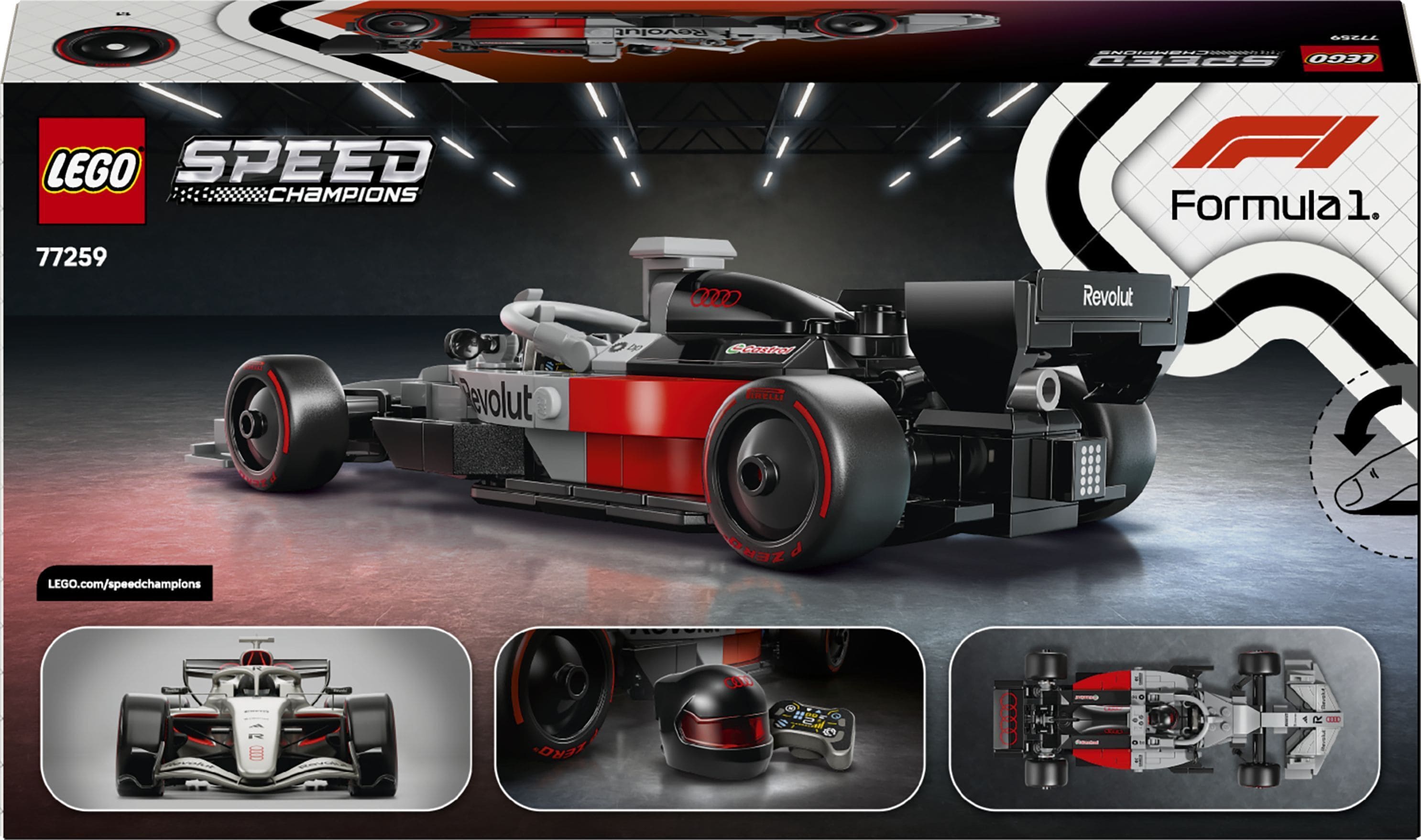 Конструктор Lego Speed ​​Champions "Гоночный автомобиль Audi Revolut F1® Team R26", 77259 2