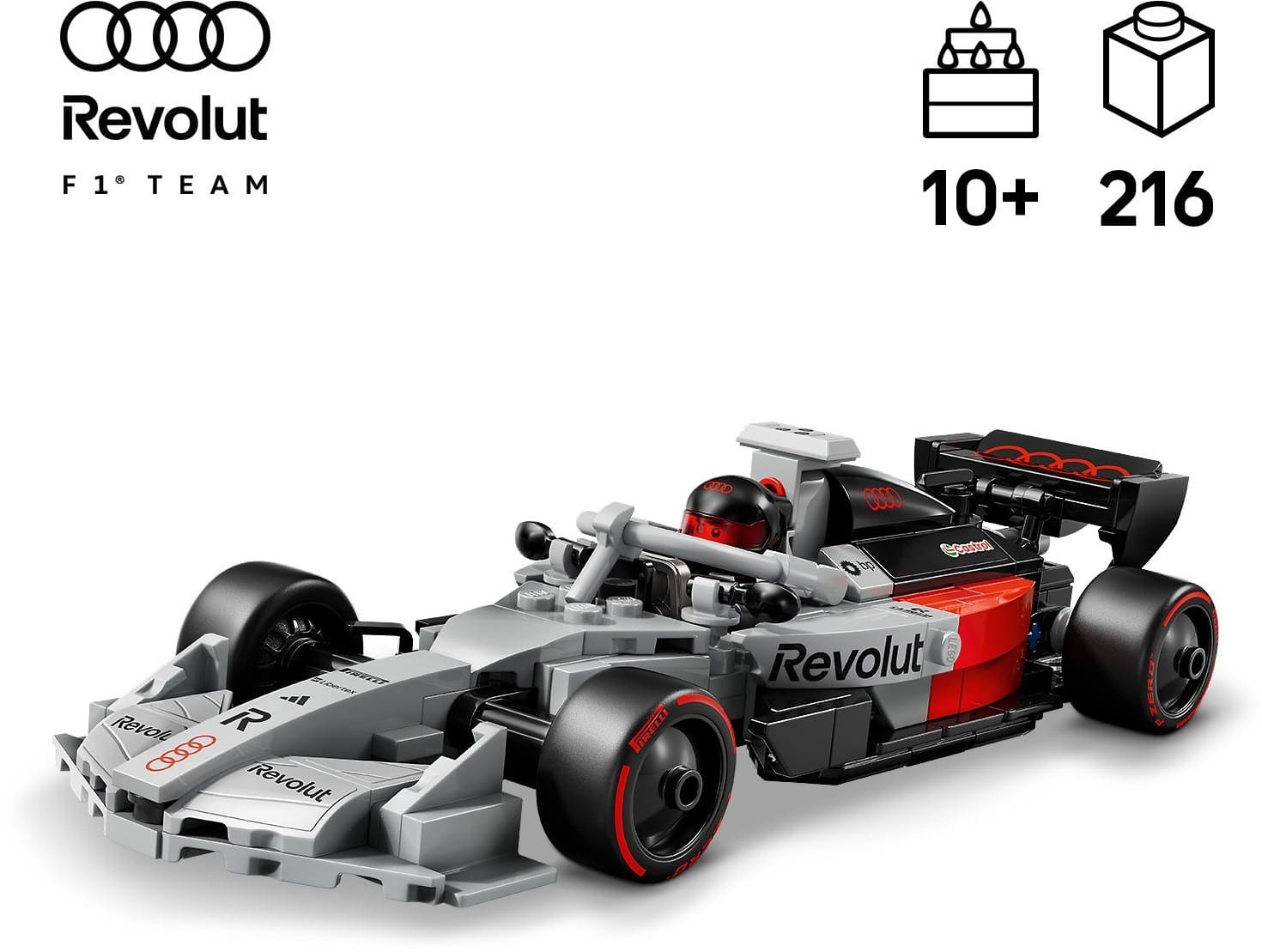 Конструктор Lego Speed ​​Champions "Гоночный автомобиль Audi Revolut F1® Team R26", 77259 8