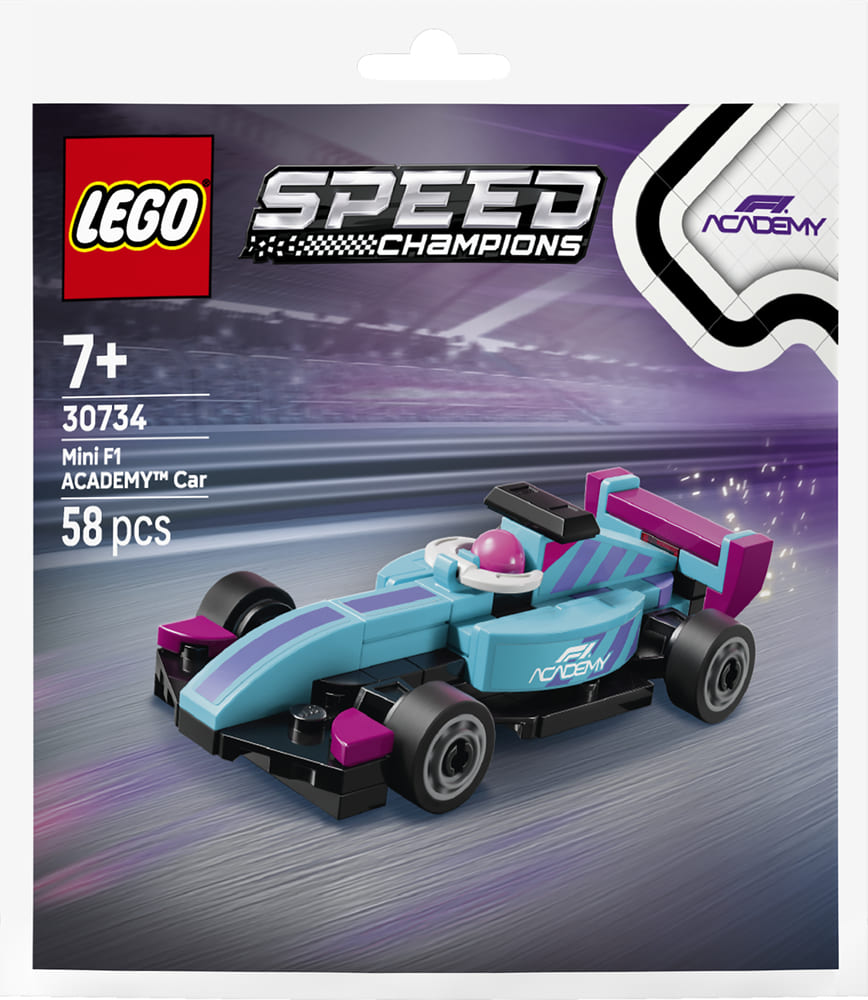 Конструктор Lego Speed Champions "Мініавтомобіль F1 ACADEMY™", 30734