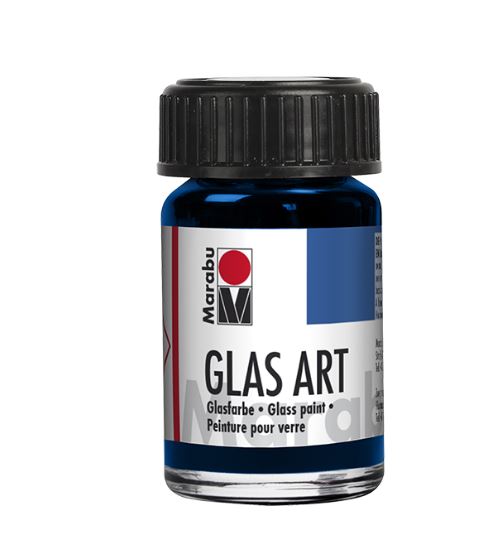 Краска витражная Ультрамарин, 15мл, Marabu, Glas Art, 130239455