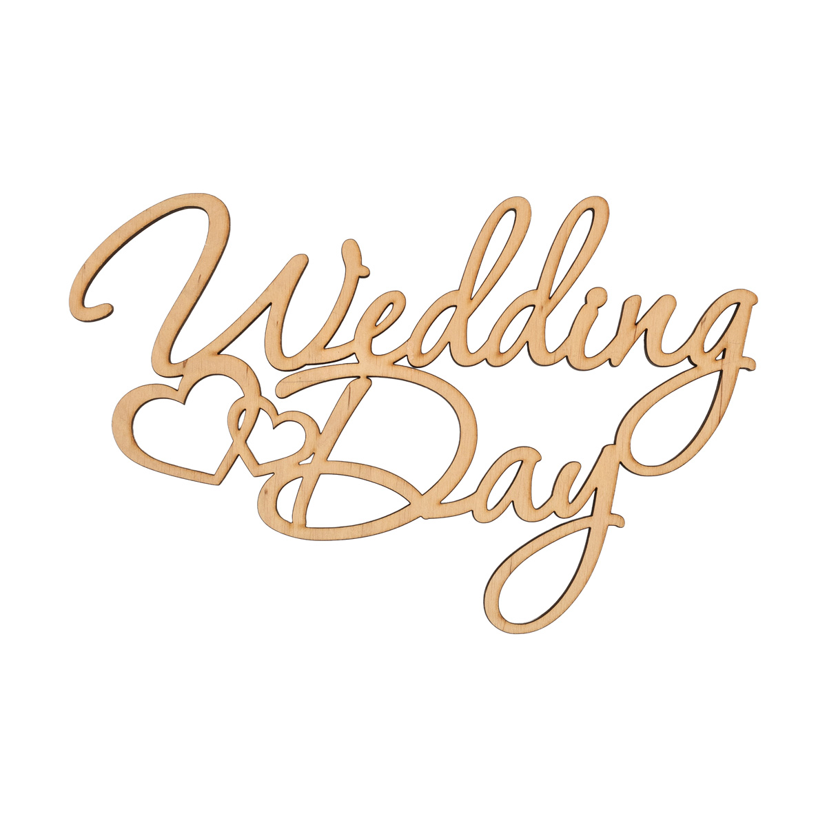 Заготовка деревянная Wedding Day, С218