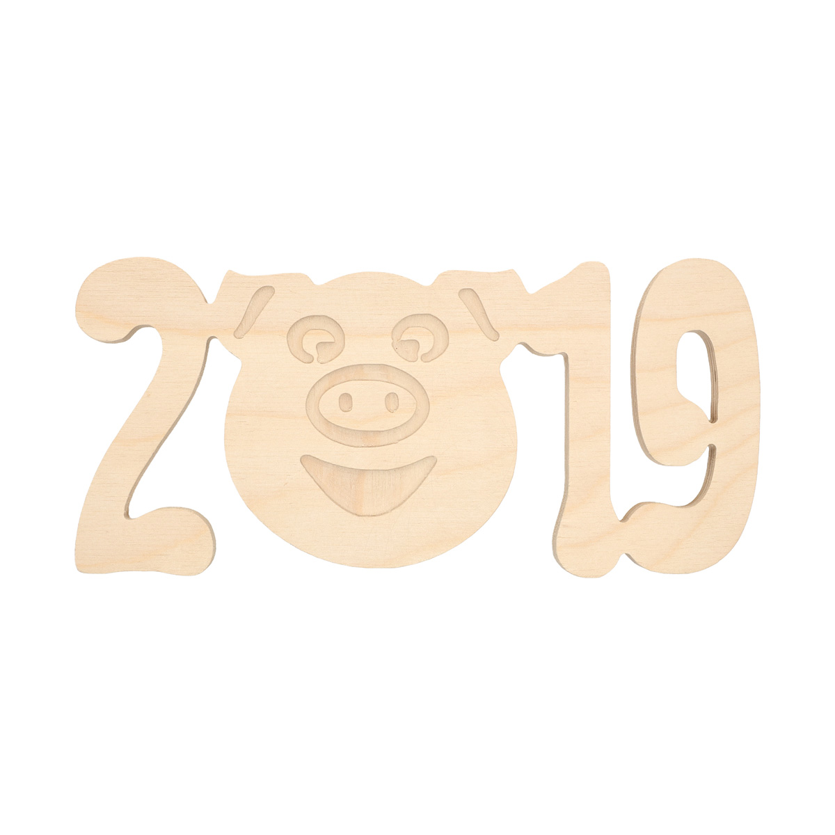 Заготівка дерев’яна Напис "2019", 2119
