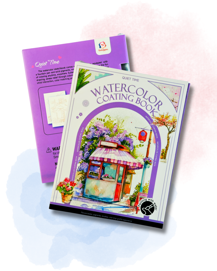 Акварельний скетчбук, з ручкою та твердими фарбами "Місто", SKETCH5