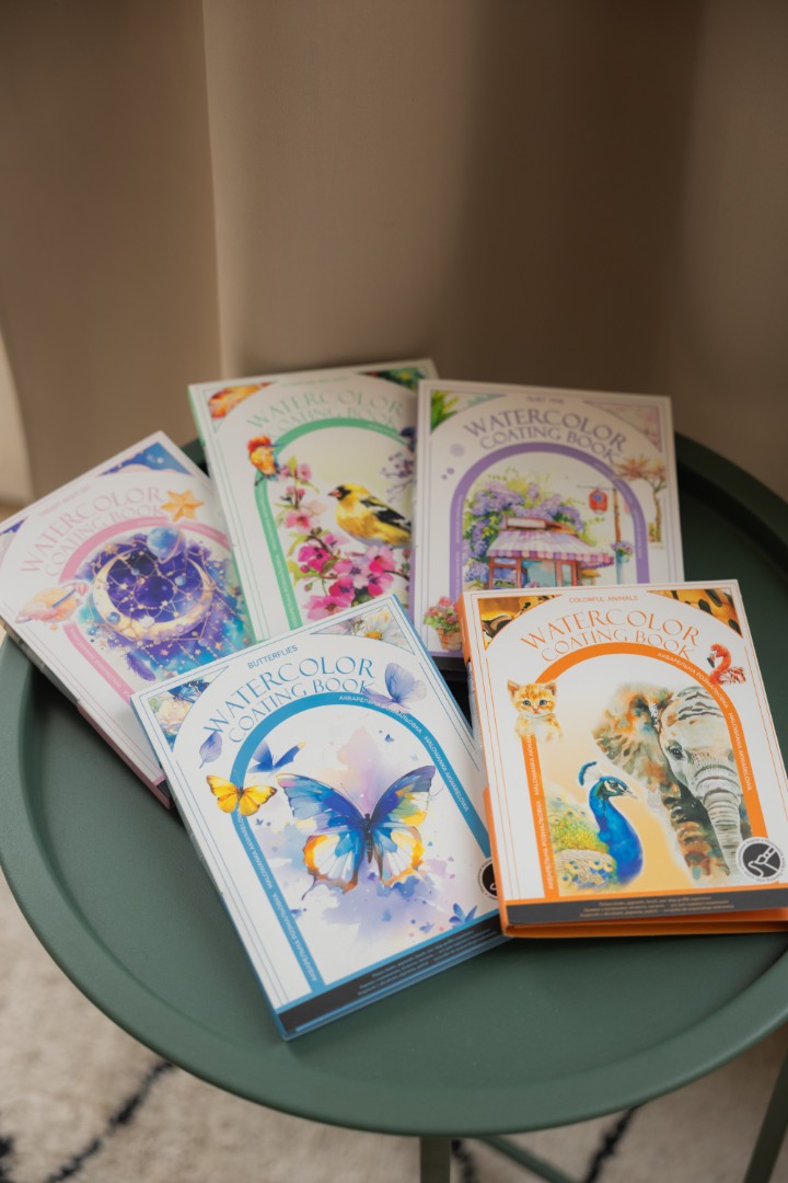 Акварельний скетчбук, з ручкою та твердими фарбами "Мрії", SKETCH4 5