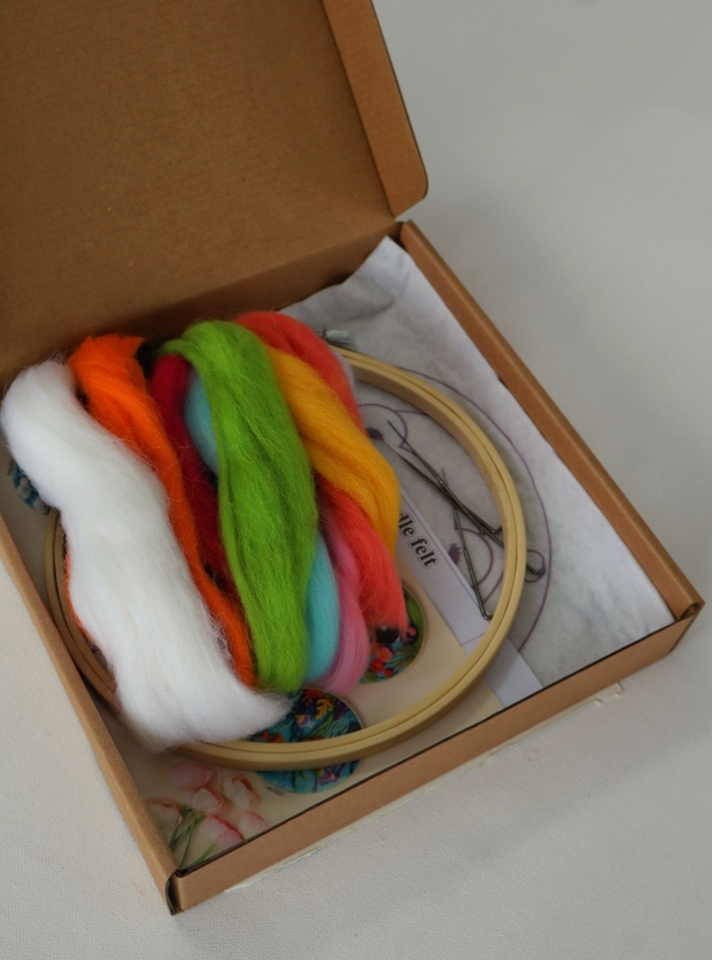 Набор для валяния картины из шерсти "Звездная ночь", EFL004 4