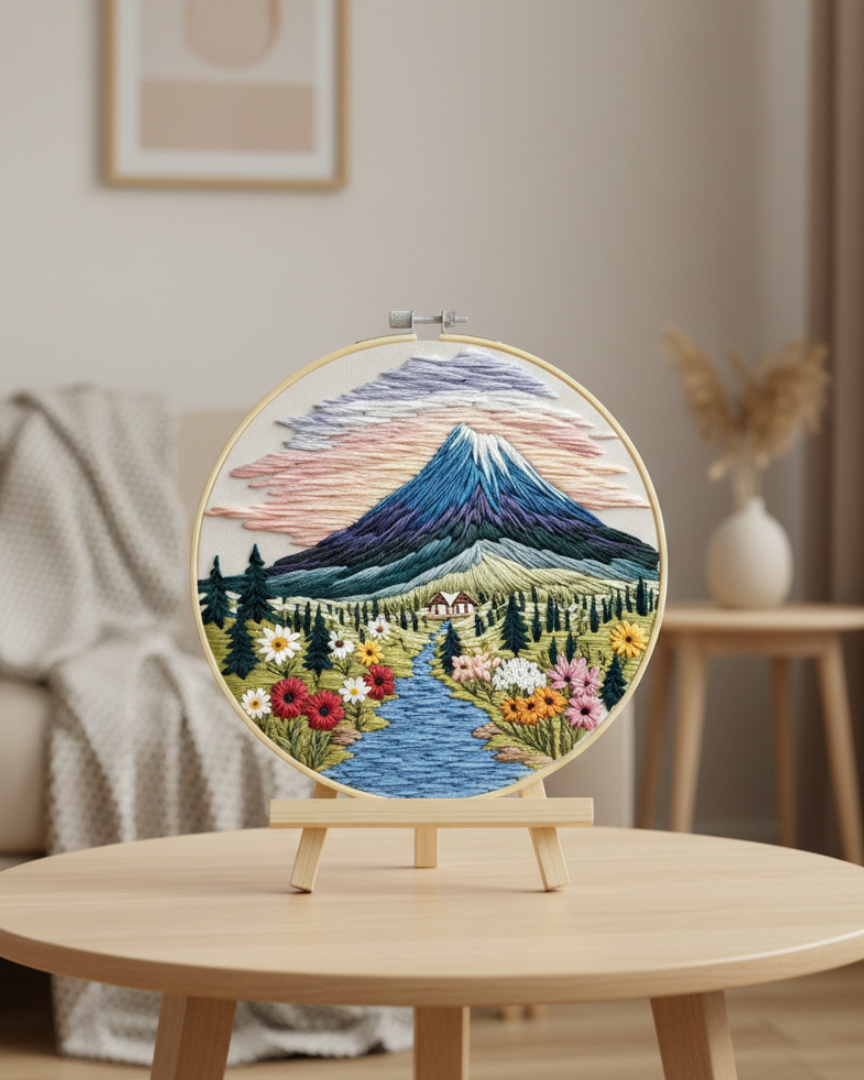 Набор для вышивки гладью "Долина покоя", EMBR011 1