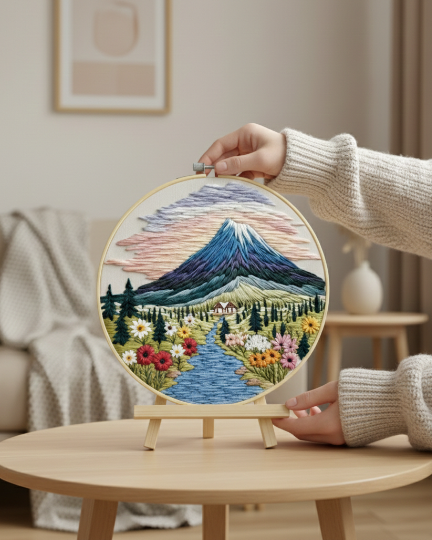 Набор для вышивки гладью "Долина покоя", EMBR011 2