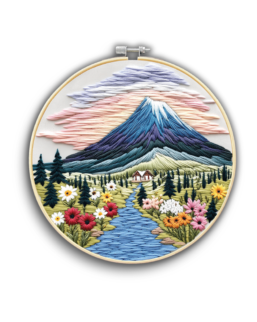 Набор для вышивки гладью "Долина покоя", EMBR011