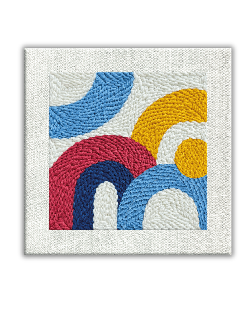 Набор для создания ковровой вышивки "Цветовой ритм", PMBR009