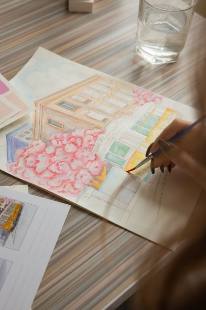 Розмальовка на водній основі  "Квіти" А4, WCOLOR2 7