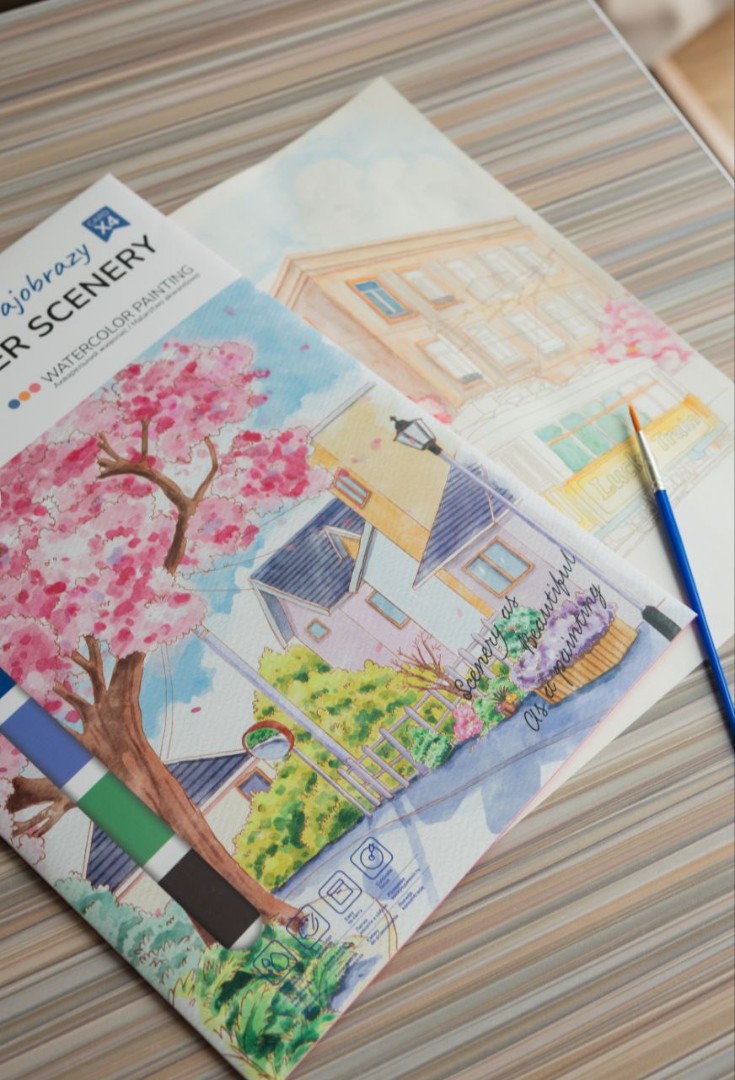 Розмальовка на водній основі  "Квіти" А4, WCOLOR2 9