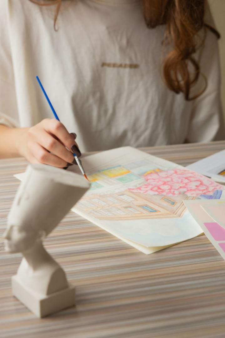 Розмальовка на водній основі  "Пейзажі" А4, WCOLOR4 8