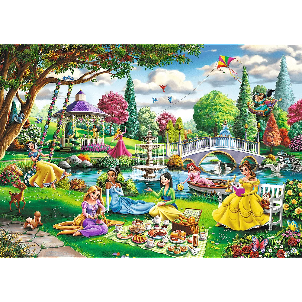 Пазлы "1000 Premium Plus" - Пикник с принцессами Диснея, Trefl, 10919 2