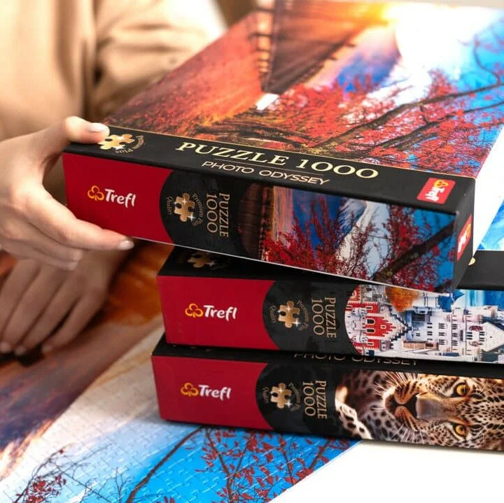 Пазли "1000 Premium Plus" - Фото Одіссея: Замок Нойшванштайн, Trefl, 10813 2