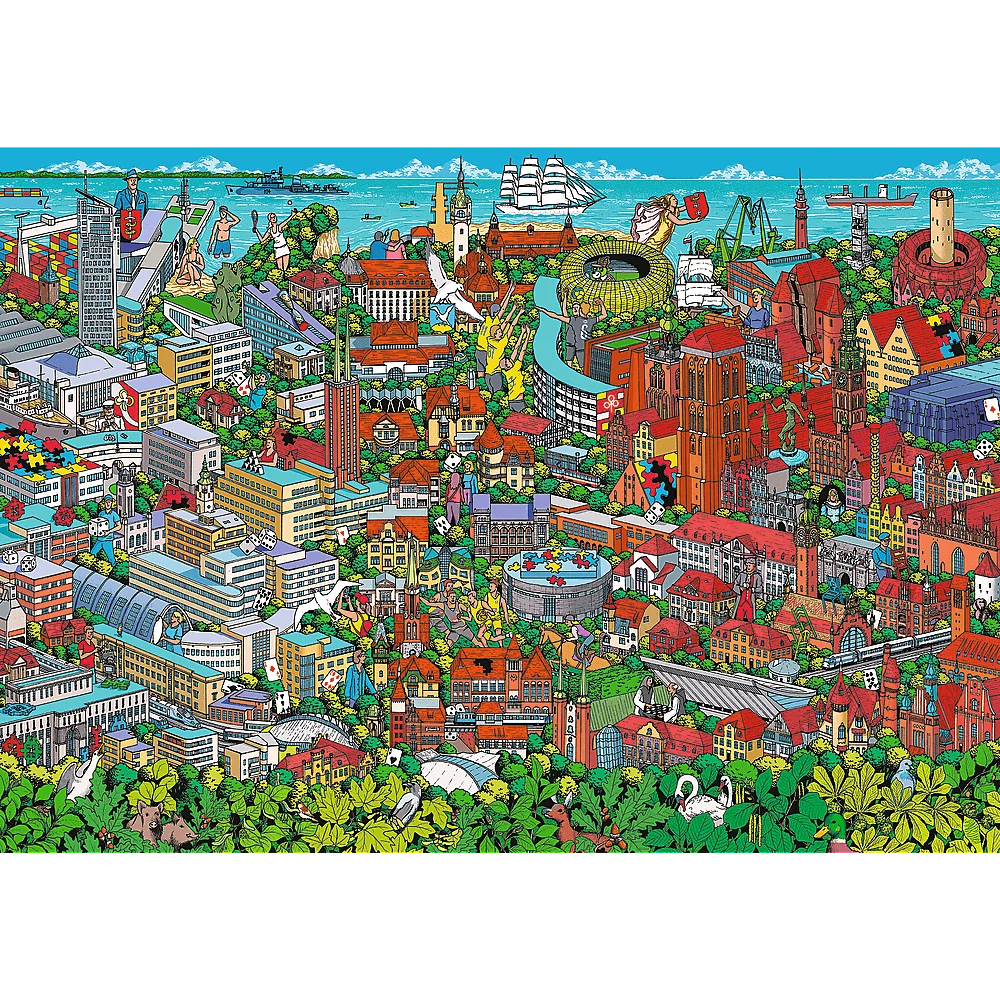 Пазлы "1000" - 40th anniversary Три-Сити, Trefl, 10924 2