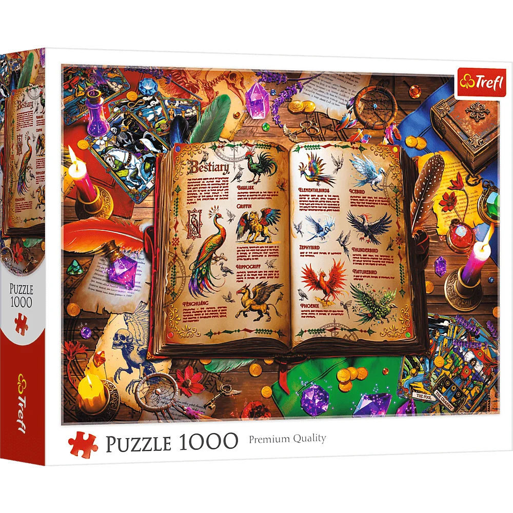Пазли "1000" - Атлас фантастичних птахів, Trefl, 10980