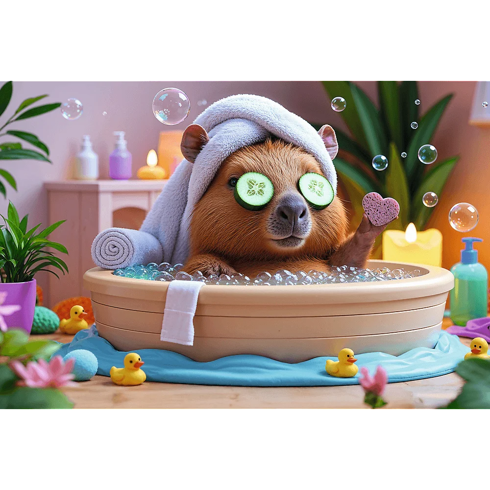 Пазли "160" - Капібара в СПА, Trefl, 15433 2