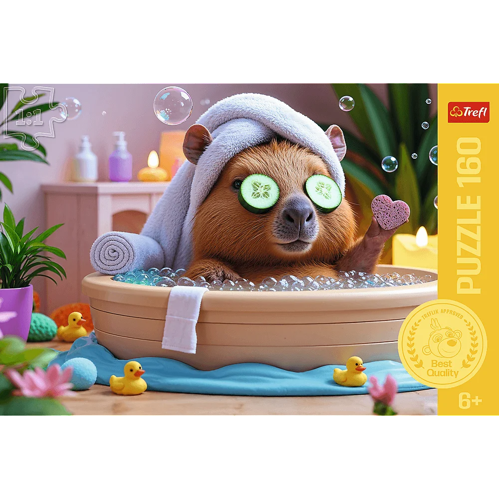 Пазли "160" - Капібара в СПА, Trefl, 15433 1