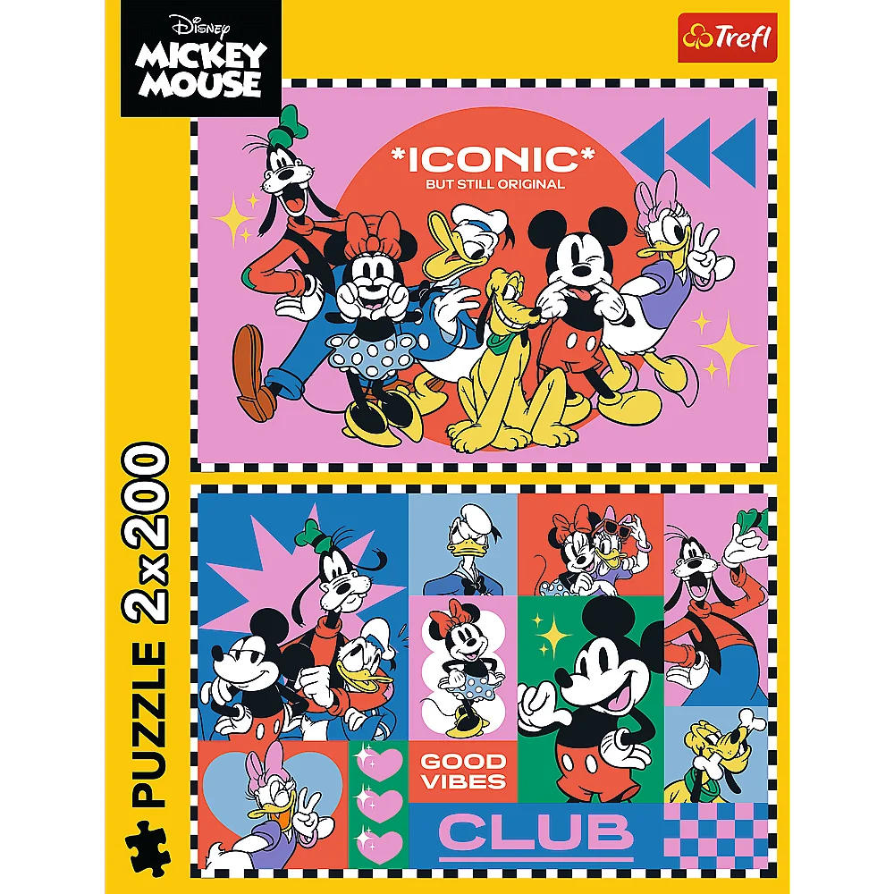Пазли "2x200" - Mickey&friends Час з друзями, Trefl, 13319 1
