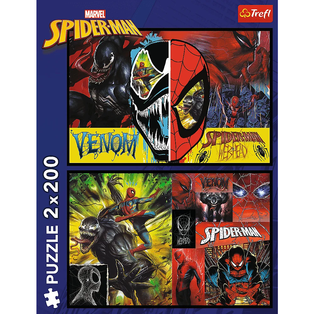 Пазлы "2x200" - Spiderman Человек-паук день и ночь, Trefl, 13314 3