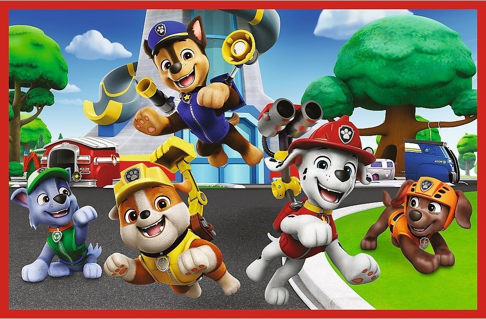 Пазлы "2x24" - Viacom PAW Patrol Веселый день собачек, Trefl, 34434 2