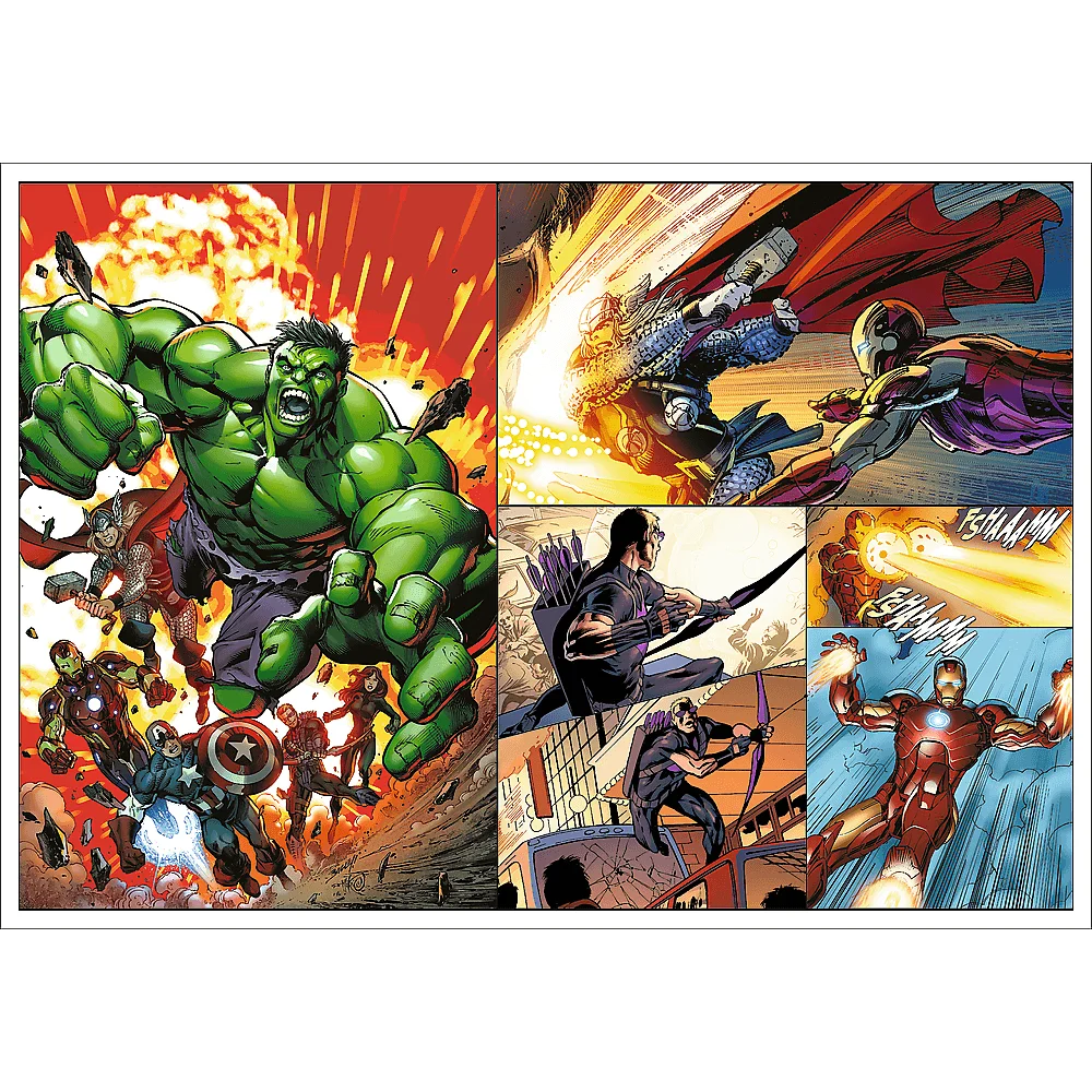 Пазли "4x250" - The Avengers Героїчні дні, Trefl, 13309 2