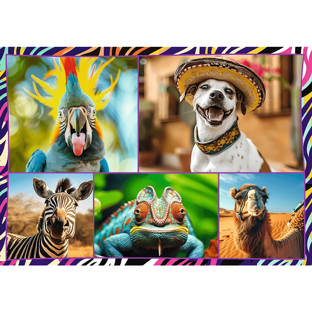 Пазли "4x250" - Веселі тварини, Trefl, 13313 3