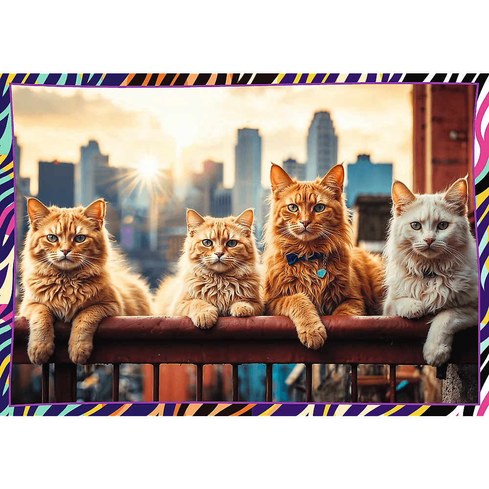 Пазли "4x250" - Веселі тварини, Trefl, 13313 5