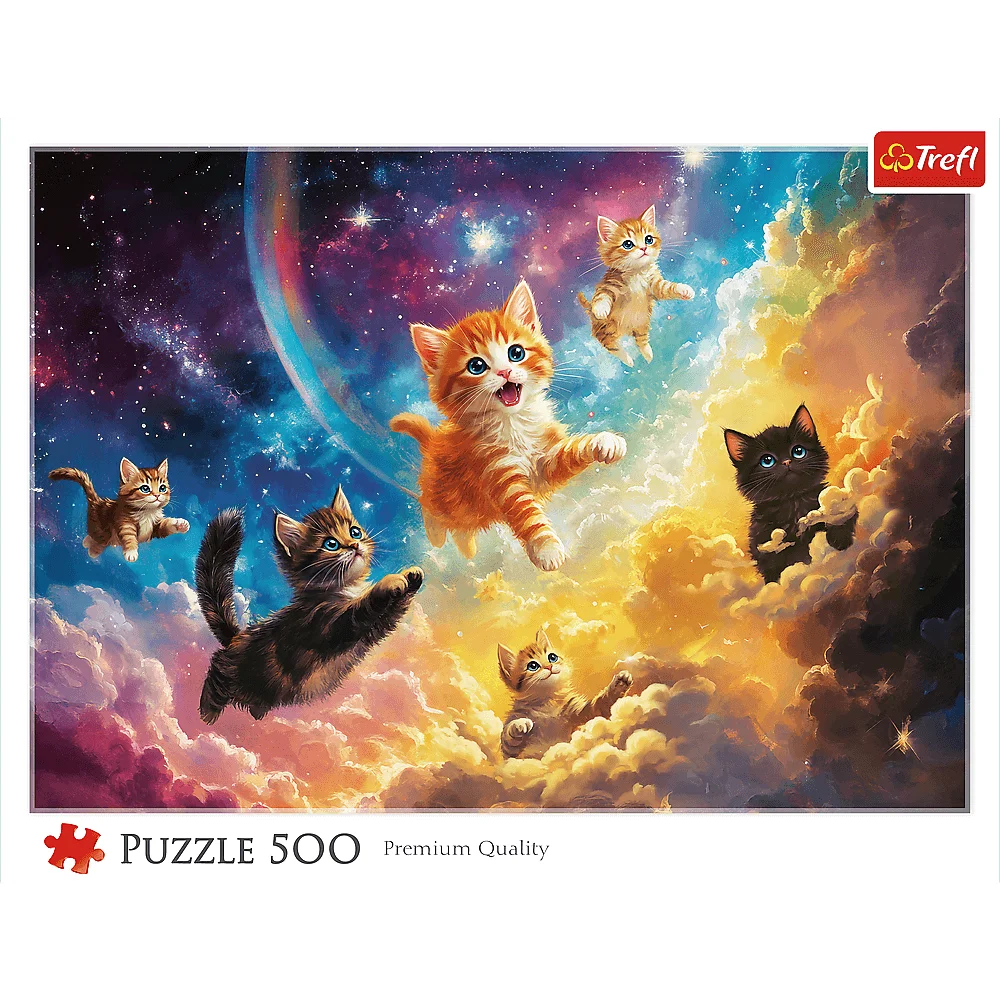 Пазлы "500" - Космические котята,Trefl, 37557 1