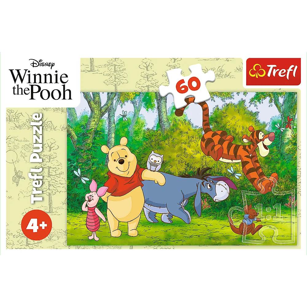Пазли "60" - Disney Winnie the Pooh Смачний мед, Trefl, 17411 1