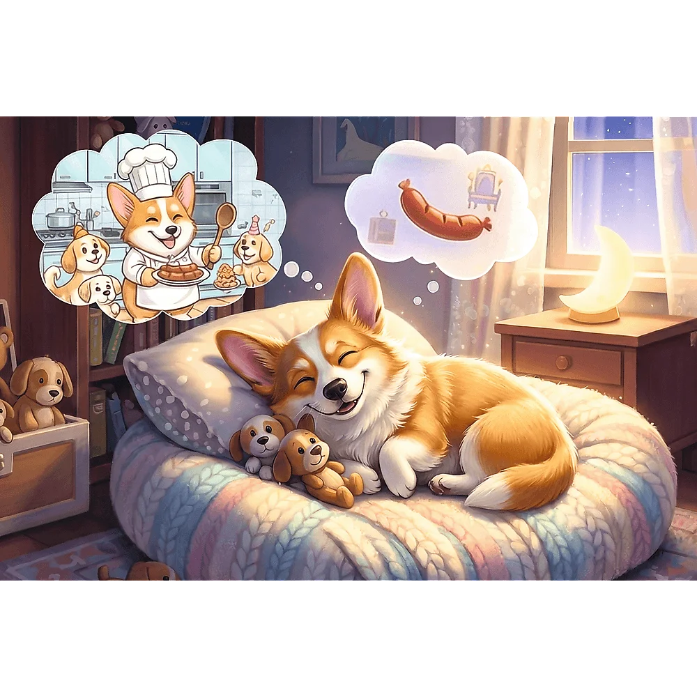 Пазли "60" - Мрійливий Коргі, Trefl, 17434 2