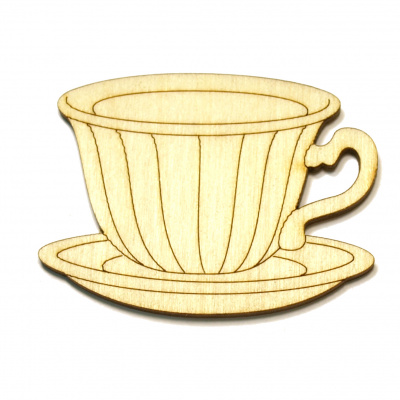 Заготівка дерев’яна Чашка з блюдцем, в асортименті, 127(1-3)