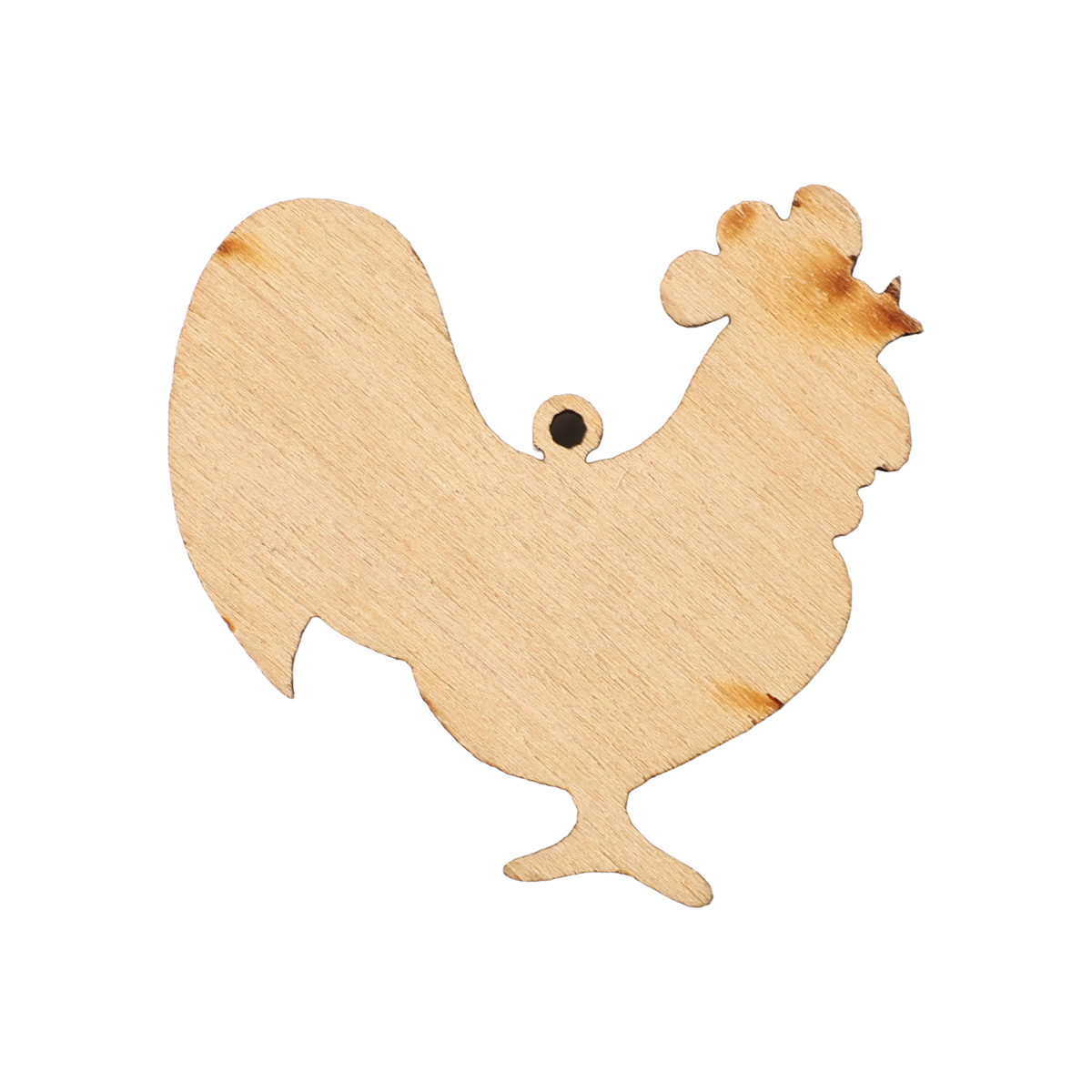 Заготівка дерев’яна "Петушок для декору-1 міні, підвіс", 38*37 мм, LK102-1