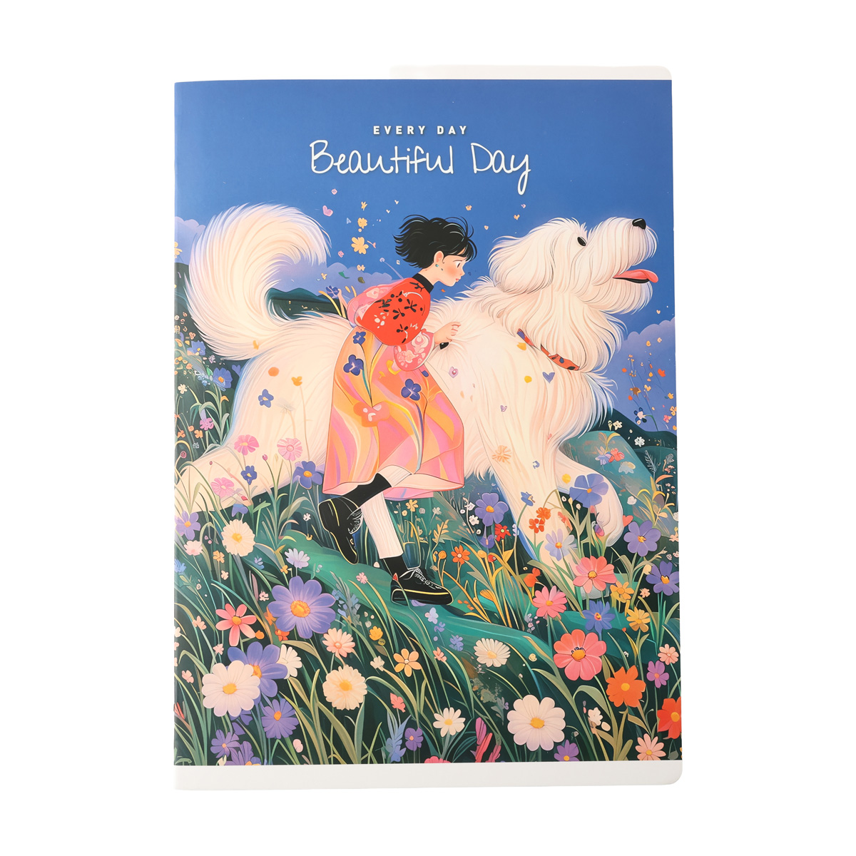 Зошит А4 40 арк. "Student" лін. білий блок, картон, мат. ламінація, скоба (8395)