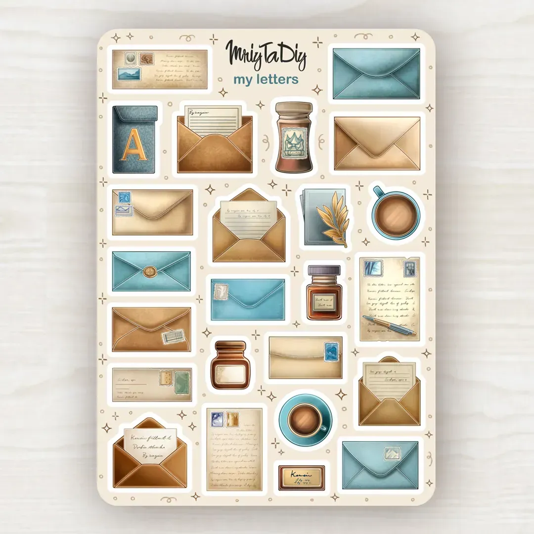 Стікер лист з наклейками MriyTaDiy, My Letters