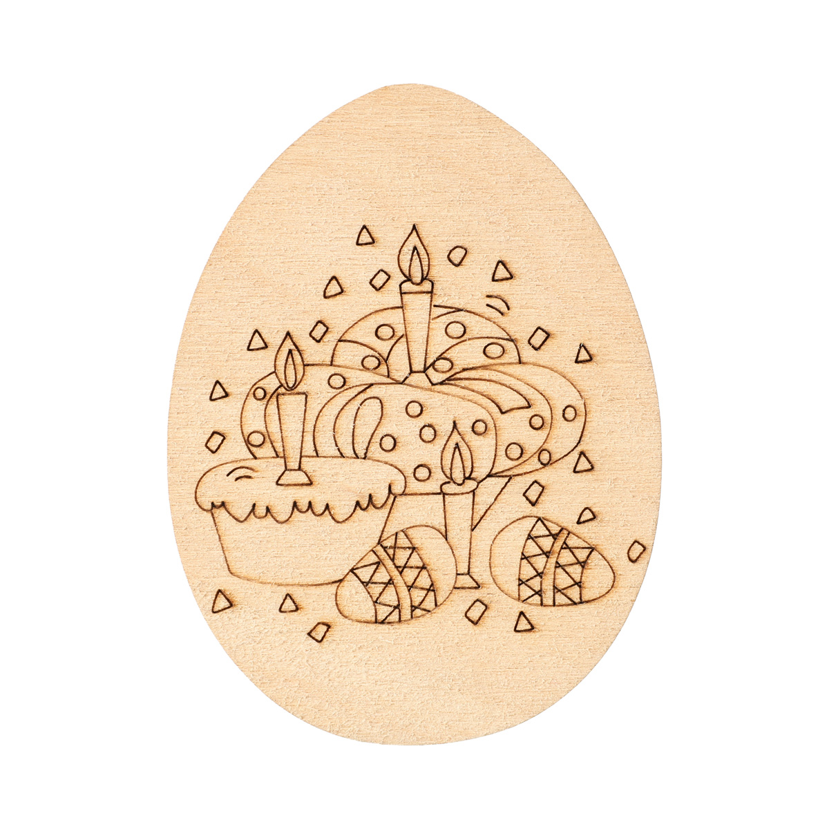 Заготівка дерев’яна Писанка №4, 2-125