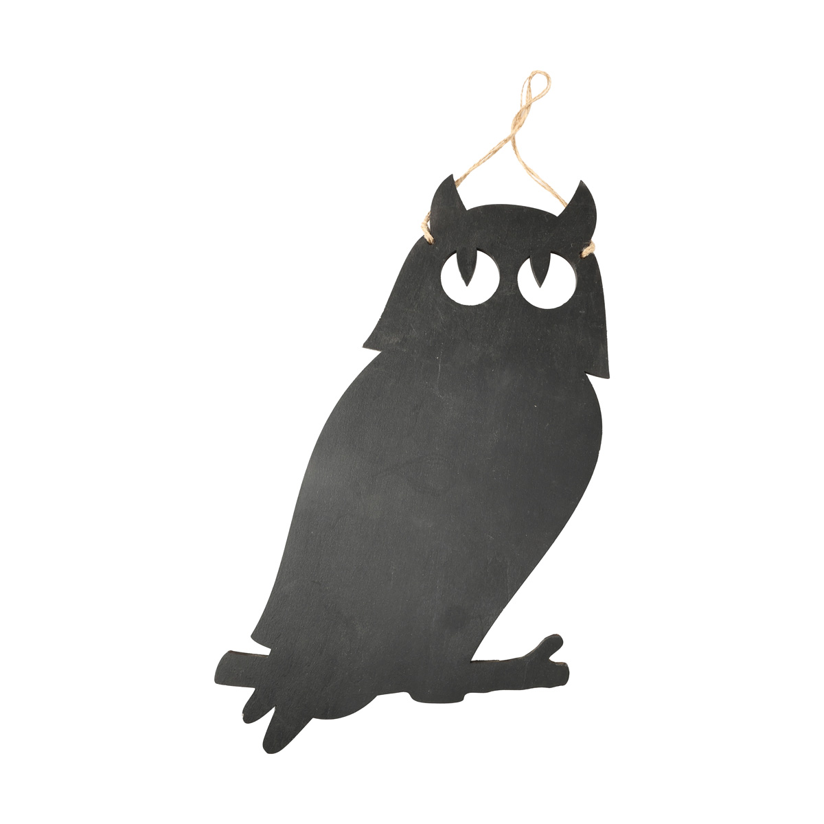 Заготовка деревянная Доска для мела №5 Сова, (черная) 918