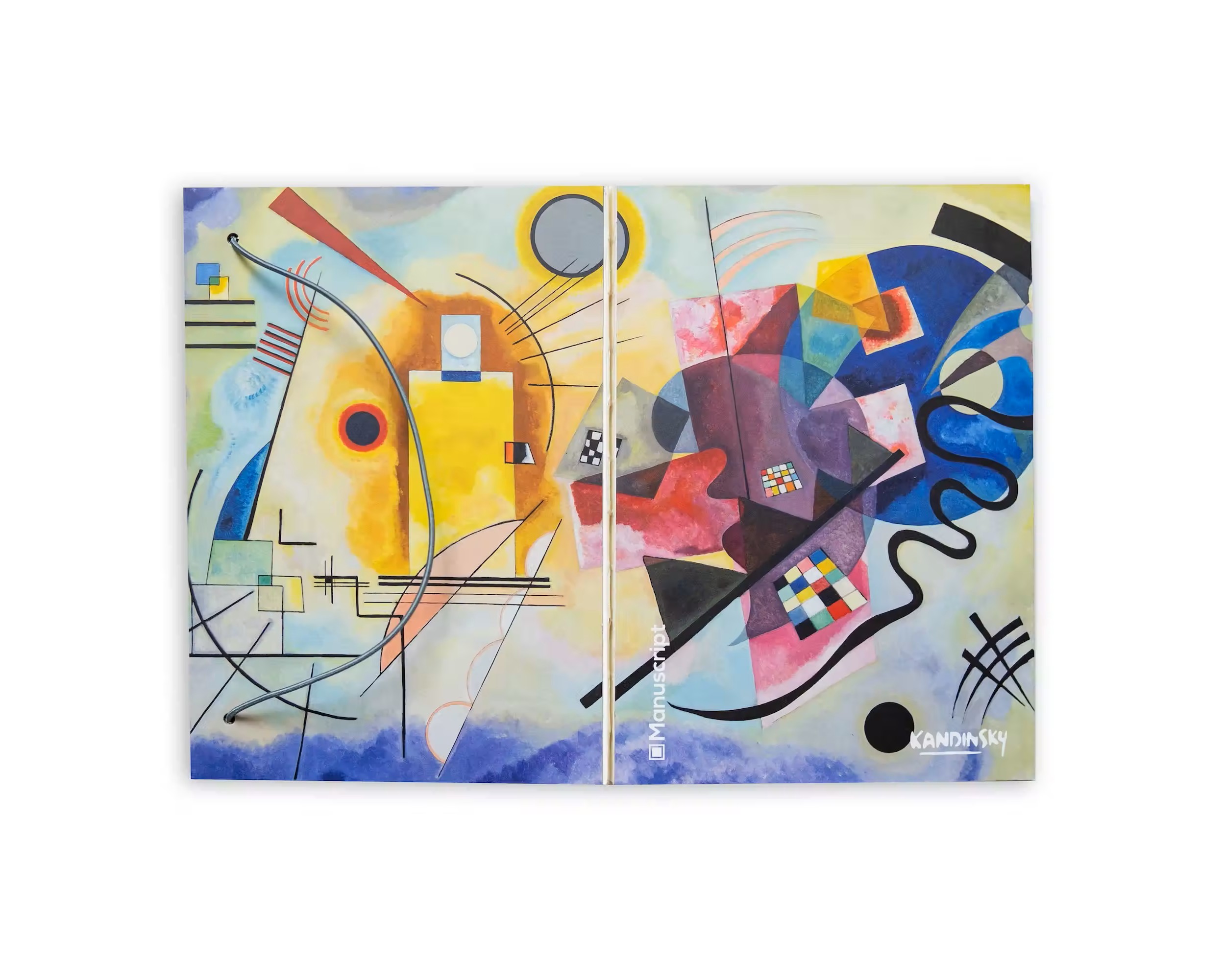 Скетчбук А5 Kandinsky 1925 Plus, 150 г/м², 160 арк. на гумці, кремовий, Manuscript 4