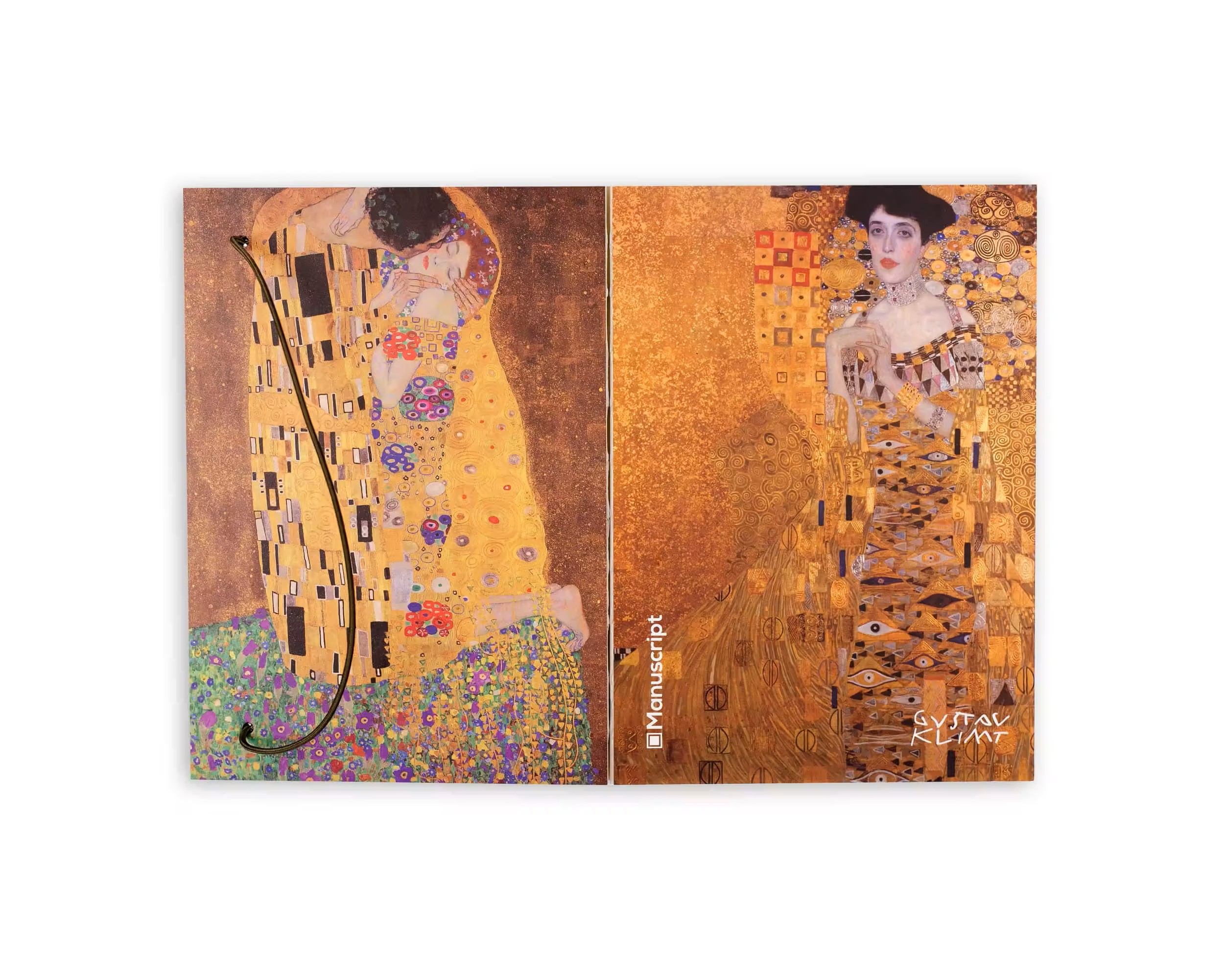 Скетчбук А5 Klimt 1907-1908 Plus, 150 г/м², 160 арк. на гумці, кремовий, Manuscript 4