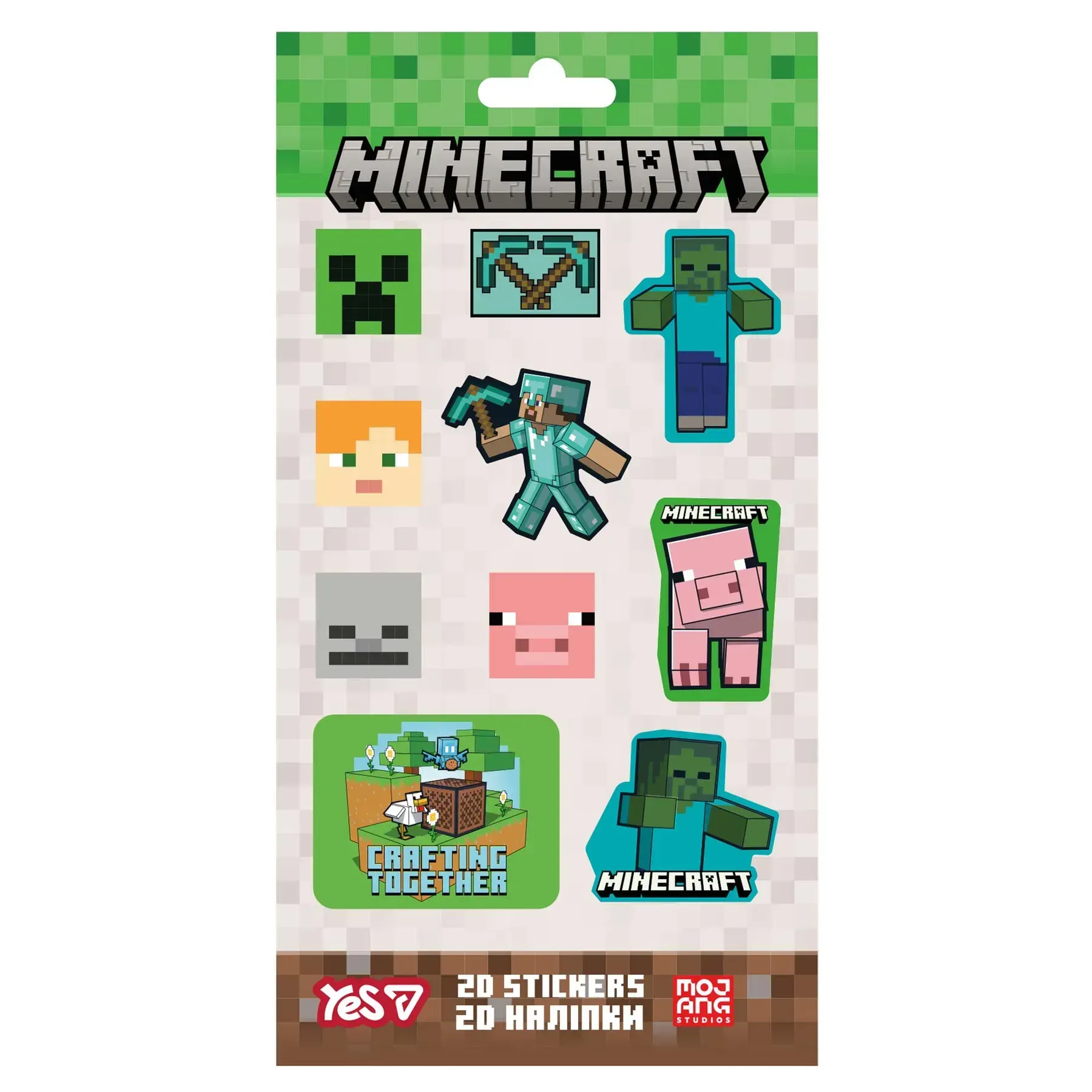 Набір наліпок 2D Yes "Minecraft", 708529