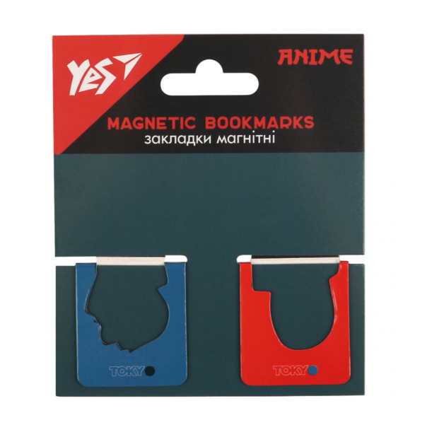Закладки магнітні YES "Anime" висікання, 2 шт., 708400 1