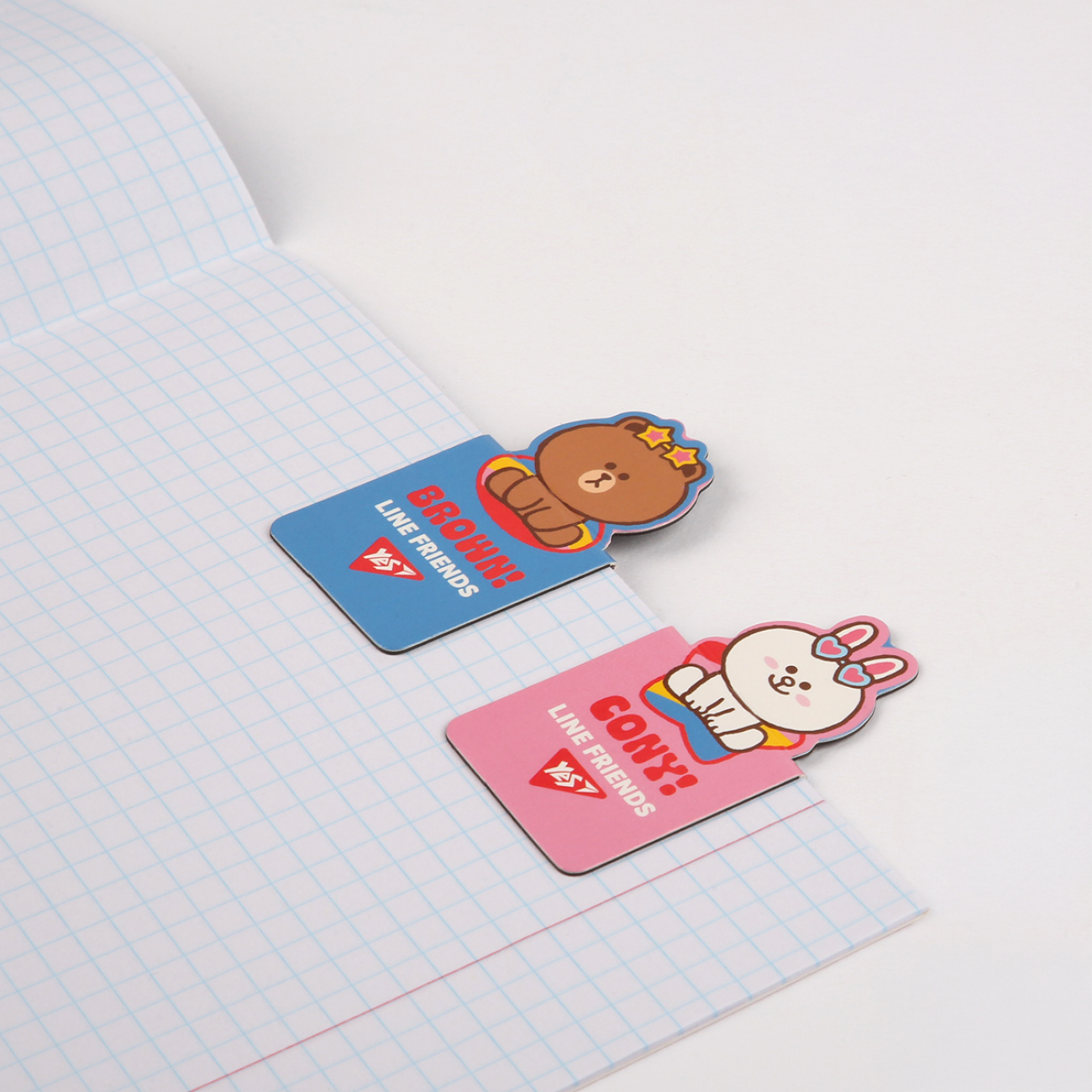 Закладки магнітні YES "Line Friends" висікання, 2 шт., 708399 2