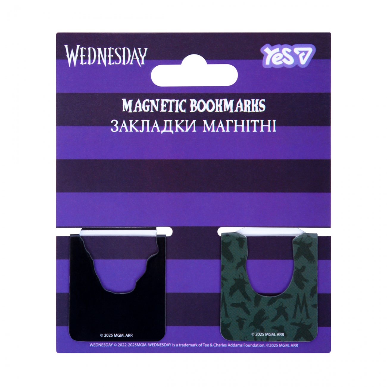 Закладки магнітні Yes "Wednesday" висікання, 2 шт., 708818 1