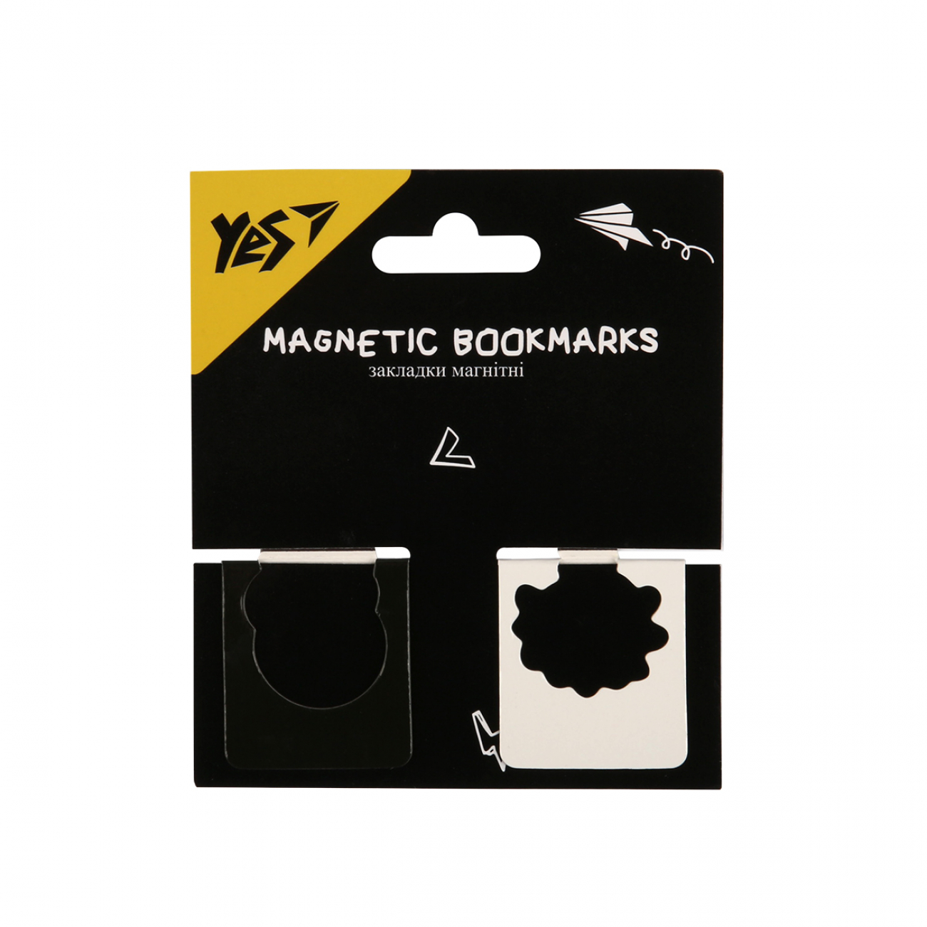 Закладки магнітні YES "Не ускладнюй!" висікання, 2 шт., 708402 1