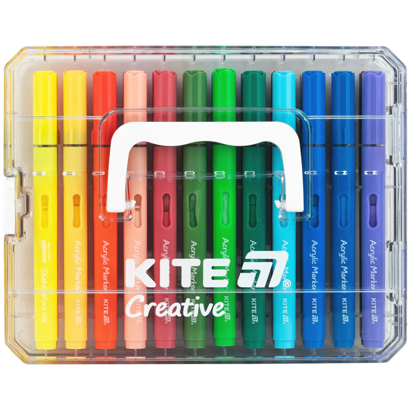 Маркери акрилові з рідкими чорнилами, 24шт Kite Creative, K-1162 3