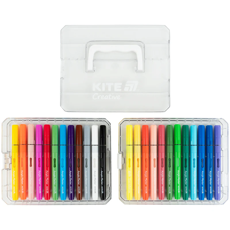 Маркери акрилові з рідкими чорнилами, 24шт Kite Creative, K-1162 5