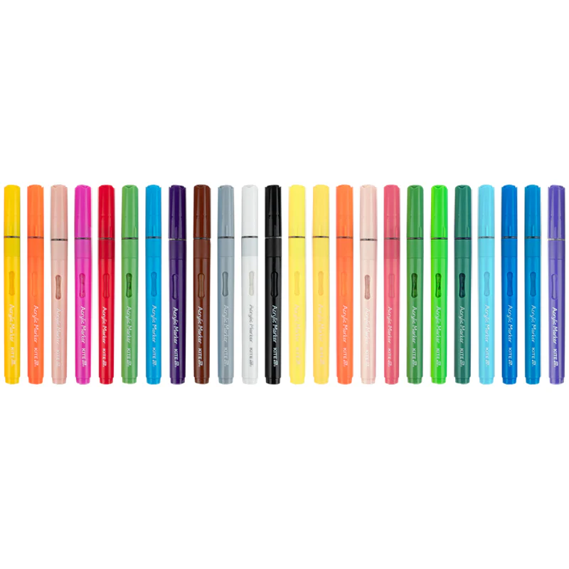 Маркери акрилові з рідкими чорнилами, 24шт Kite Creative, K-1162 6